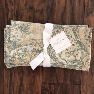 Set of 4 Pottery Barn Fresco Paisley Napkins